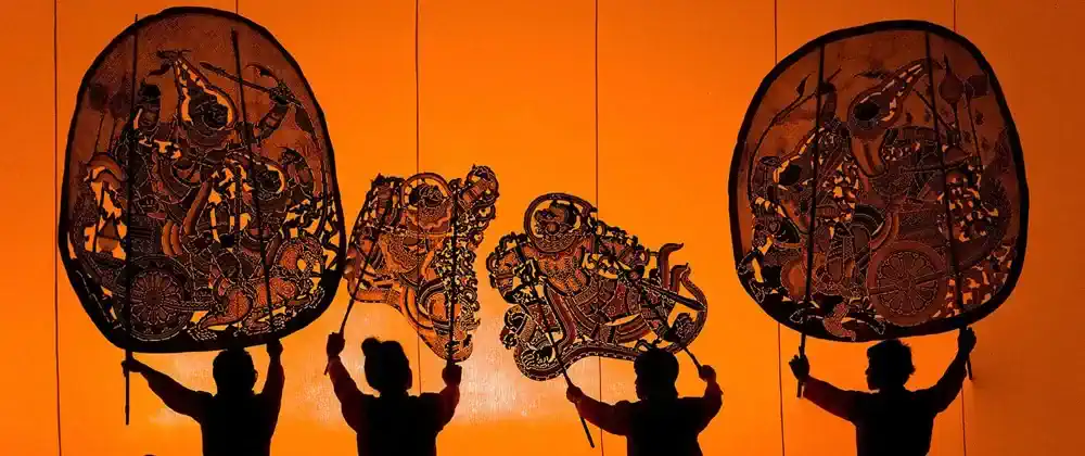 Khmer shadow puppet show